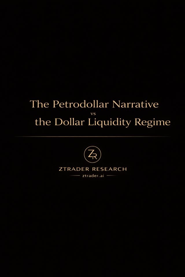 Cover for The Petrodollar Narrative vs the Dollar Liquidity Regime